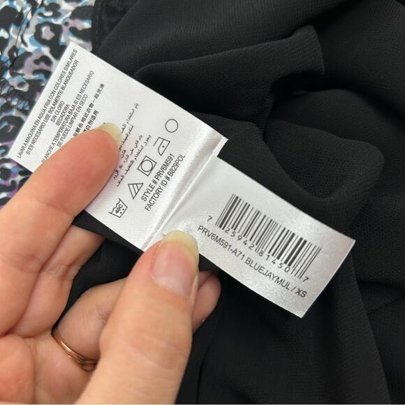 BCBGENERATION Mini Dress Womens Size XS Leopard Print Animal Ruffle Colorful - Picture 10 of 10